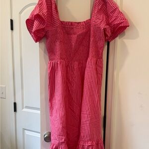 Draper James Pink Striped Casual women’s dress